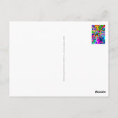 スケッチファンタジーアート – 抽象芸術ネオンシフト1 ポストカード (裏面)