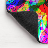 スケッチファンタジーアート – 抽象芸術ネオンシフト1 マウスパッド (コーナー)