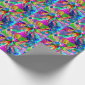 スケッチファンタジーアート – 抽象芸術ネオンシフト1 ラッピングペーパー (角)