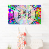 スケッチファンタジーアート – 抽象芸術ネオンシフト1 横断幕 (インサイチュ)