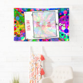 スケッチファンタジーアート – 抽象芸術ネオンシフト1 横断幕 (インサイチュ)