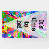 スケッチファンタジーアート – 抽象芸術ネオンシフト1 横断幕 (横)