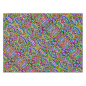 スケッチファンタジーアート – 抽象芸術ネオンシフト3 テーブルクロス (正面(横))