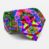 スケッチファンタジーアート – 抽象芸術ネオンシフト3 ネクタイ (ロール)