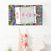 スケッチファンタジーアート – 抽象芸術ネオンシフト3 横断幕 (インサイチュ)