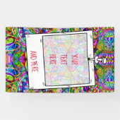 スケッチファンタジーアート – 抽象芸術ネオンシフト3 横断幕 (横)