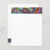 スケッチファンタジーアート – 抽象芸術花1 (正面/裏面)