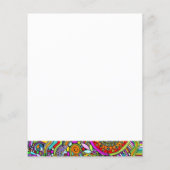 スケッチファンタジーアート – 抽象芸術花1 (裏面)