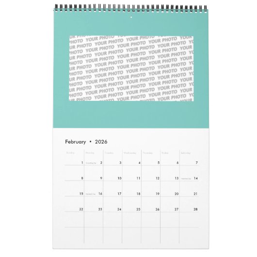 スケッチファンタジーアート – 抽象芸術花1 カレンダー (2月 2026)