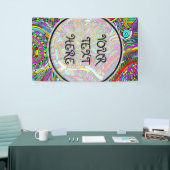 スケッチファンタジーアート – 抽象芸術花1 横断幕 (トレードショー)