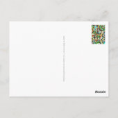 スケッチファンタジーアート – 抽象芸術花3 ポストカード (裏面)