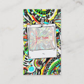 スケッチファンタジーアート – 抽象芸術花3 名刺 (正面)