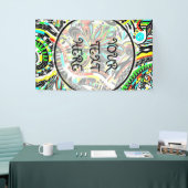 スケッチファンタジーアート – 抽象芸術花3 横断幕 (トレードショー)