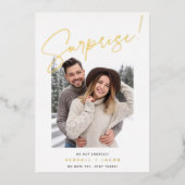 スケッチフォイルの驚きの婚約発表 箔招待状 (正面)