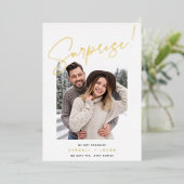 スケッチフォイルの驚きの婚約発表 箔招待状 (立ち正面)