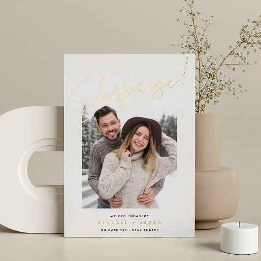 スケッチフォイルの驚きの婚約発表 箔招待状