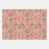 スケッチフローラすべての行事ギフトラップ ラッピングペーパーシート (正面2)