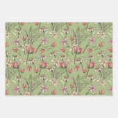 スケッチフローラすべての行事ギフトラップ ラッピングペーパーシート (正面)