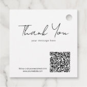 スケッチフローラアウトラインQRコードグレー/ブロックID939 フェイバータグ (裏面)