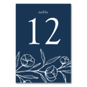 スケッチフローラネイビ結婚ーズ テーブルナンバー (正面)