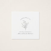 スケッチフローラロゴデザインスクウェア名刺 (正面)