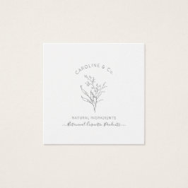 スケッチフローラロゴデザインスクウェア名刺