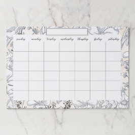 スケッチフローラ牧草月涙カレン遠くにダー ペーパーパッド