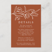 スケッチフローラ結婚テラコッタ詳細 エンクロージャーカード (正面)