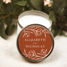 スケッチフローラ結婚テラコッタ ラウンドシール