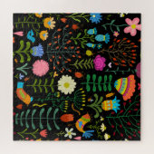 スケッチフローラ、シームレ芸術的スパターン。 ジグソーパズル (横)