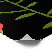 スケッチフローラ、シームレ芸術的スパターン。 ポスター (角)