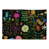 スケッチフローラ、シームレ芸術的スパターン。 枕カバー (裏面)