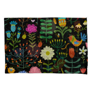 スケッチフローラ、シームレ芸術的スパターン。 枕カバー