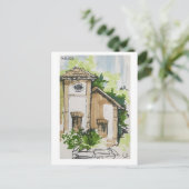 スケッチブックのページ。マラガ。マーカ ポストカード (スタンド正面)