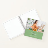 スケッチブックの写真 サージュグリーン モノグラム ノートブック (内部)