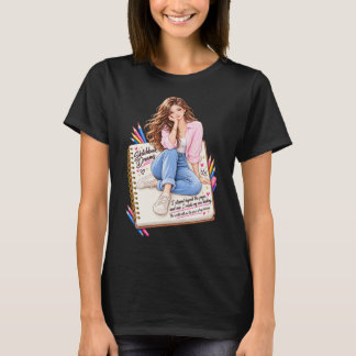 スケッチブックの夢 クリエイティブガールTシャツ Tシャツ