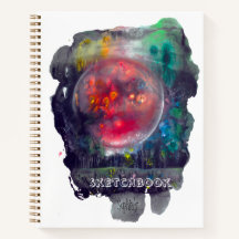 スケッチブックレッドプラネット宇宙モダン