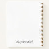 スケッチブックレッドプラネット宇宙モダン ノートブック (裏面)