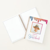 スケッチブック フォト キッズ 子ども タイポグラフィー ノートブック (内部)