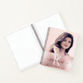 スケッチブック ローズゴールド ブラッシュ モノグラム フォト ノートブック (内部)