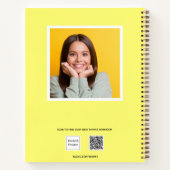 スケッチブック 黄色 写真 タイポグラフィ ノートブック (裏面)