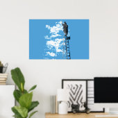 スケッチブルースカイ素晴らしアーツポスター ポスター (ホームオフィス)