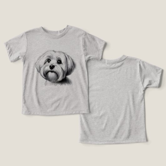 スケッチマルチーズ犬 (デザイン正面&裏面)