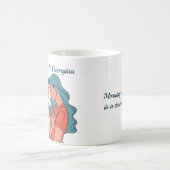 スケッチミニマルレズビアンカップルパーソナライズされた コーヒーマグカップ (中央)