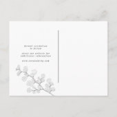 スケッチモダンフローラ日付ポストカードの保存 ポストカード (裏面)