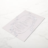 スケッチモダンフローラ結婚フォイル招待状 箔招待状 (回転した状態)