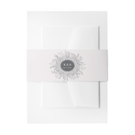 スケッチモダンフローラ結婚リース 招待状ベリーバンド