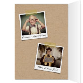 スケッチモダン卒業キャップKraft写真ありがとうありがとう (内側 (左))