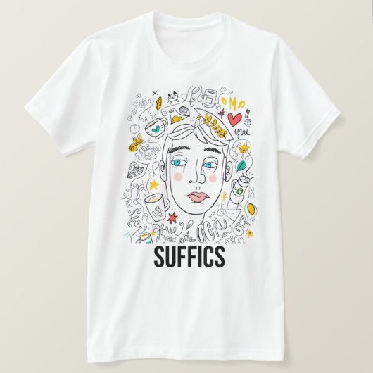 スケッチモード | 窒息 Tシャツ (デザイン正面)