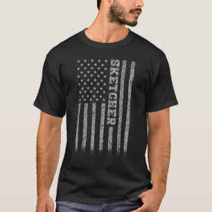 スケッチャーアメリカンフラグ Tシャツ